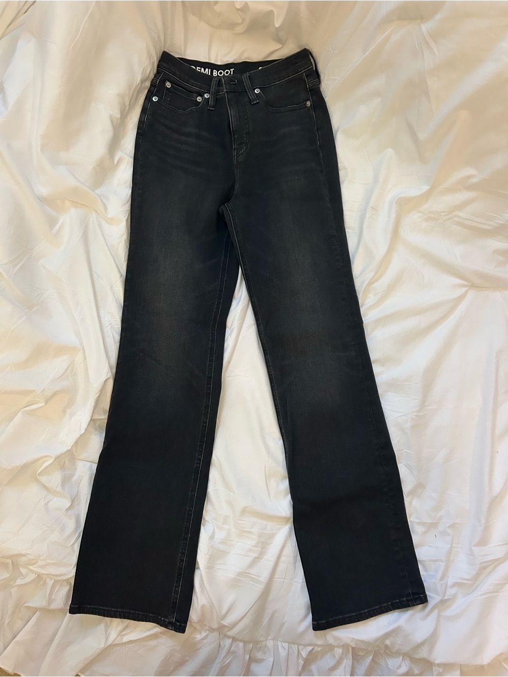 J. Crew Black slim Semi-Boot Jeans
